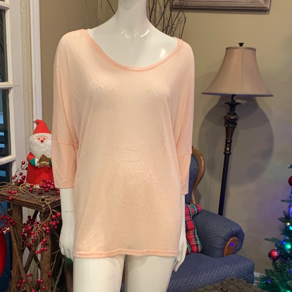 Bottlette  Salmon Sheer Top
